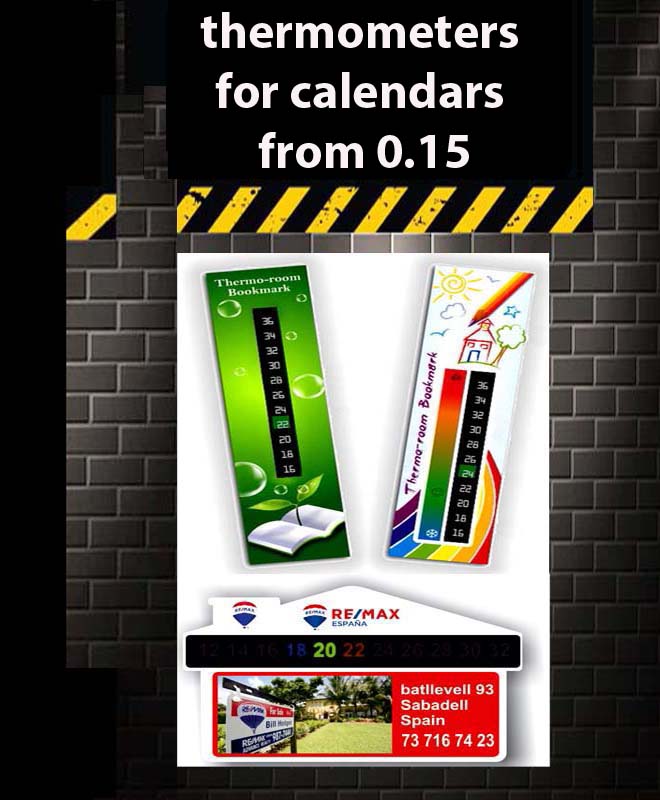 thermometers for calendars